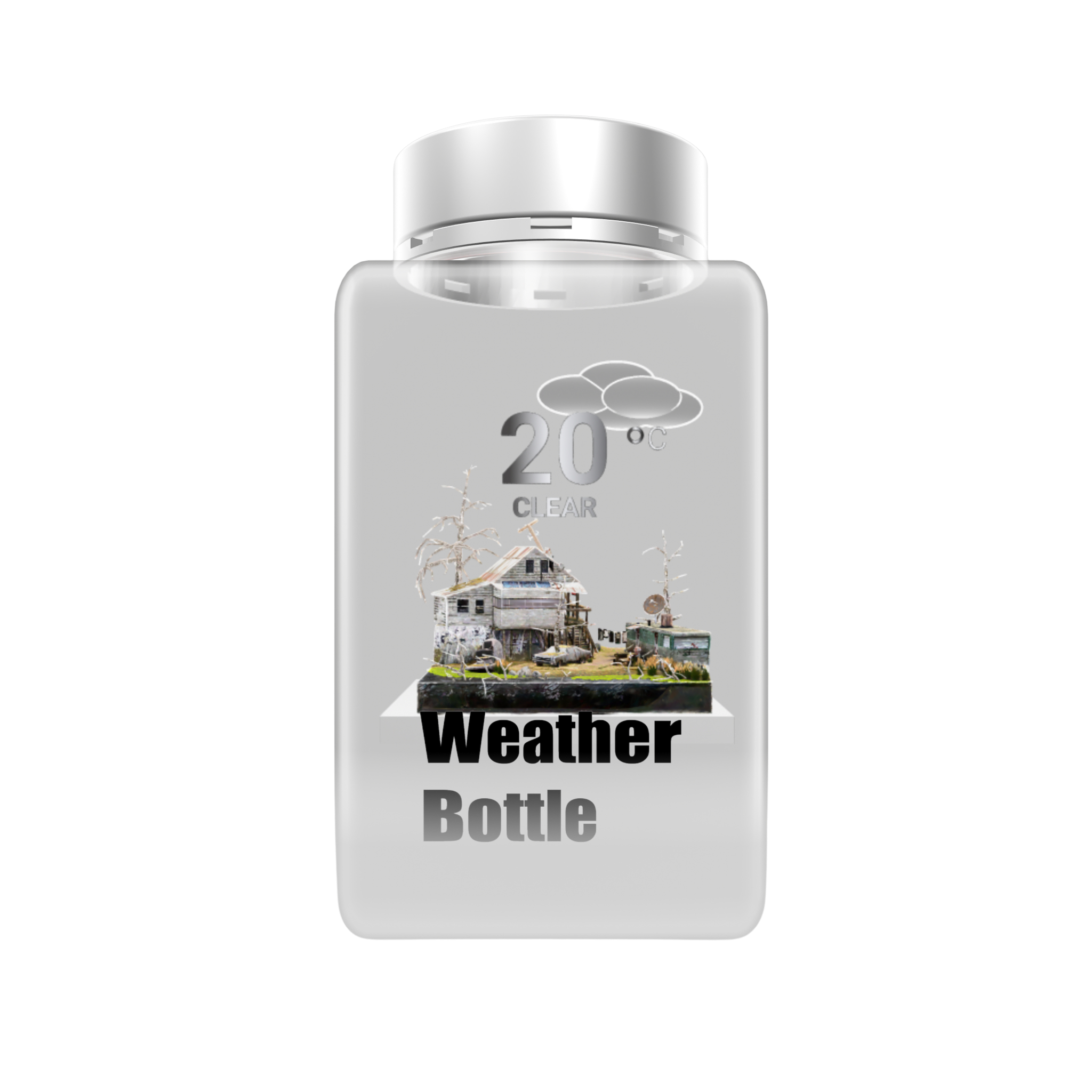 Weather Bottle Overcast scene