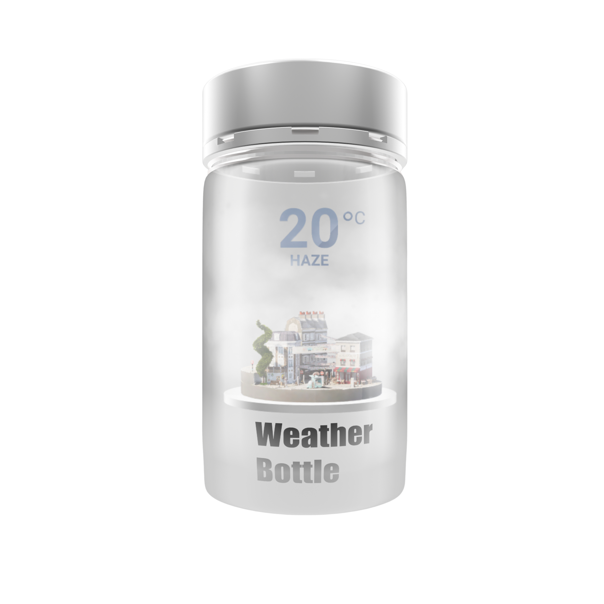 Weather Bottle Hazy scene
